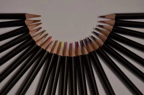 Colored pencils Stock Photos