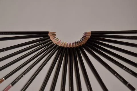 Colored pencils Stock Photos