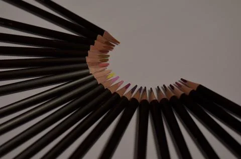Colored pencils Stock Photos