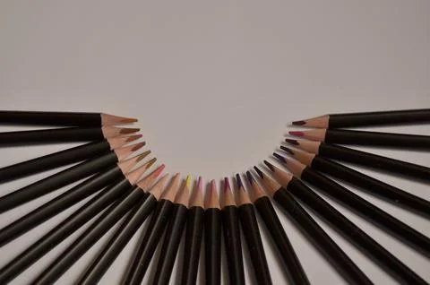 Colored pencils Stock Photos