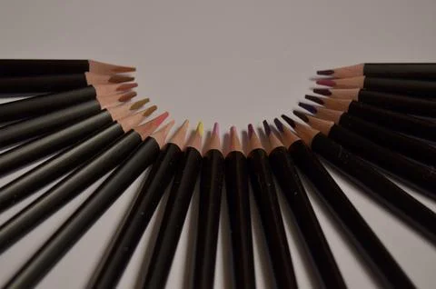 Colored pencils Stock Photos