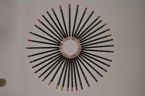 Colored pencils Stock Photos