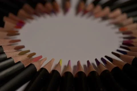 Colored pencils Stock Photos