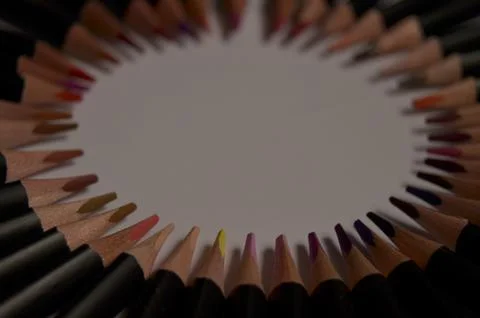Colored pencils Stock Photos