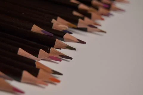 Colored pencils Stock Photos