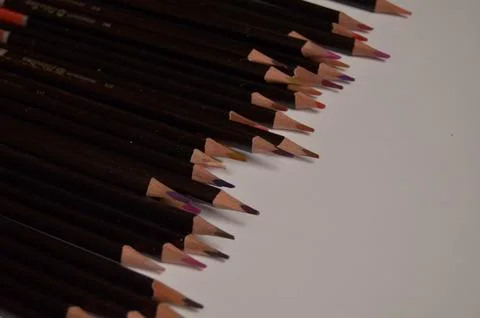 Colored pencils Stock Photos