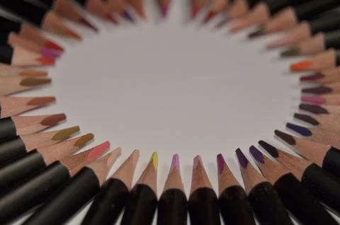 Colored pencils Stock Photos
