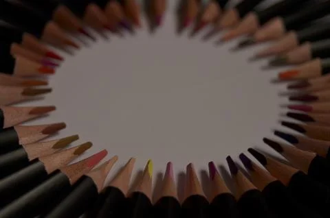 Colored pencils Stock Photos