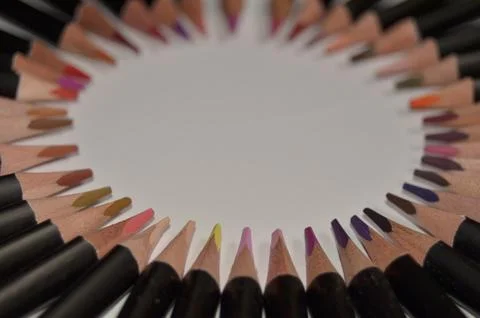 Colored pencils Stock Photos