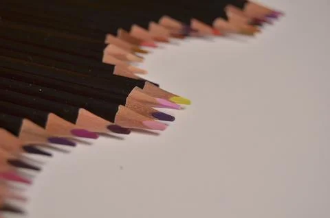 Colored pencils Stock Photos