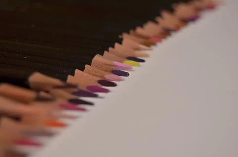 Colored pencils Stock Photos