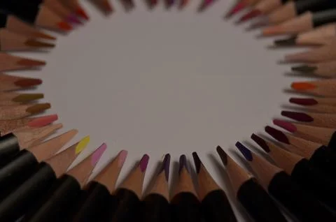 Colored pencils Foto stock