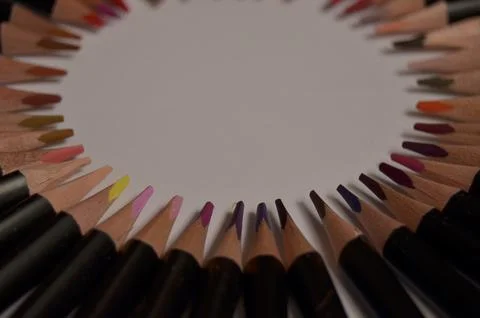 Colored pencils Stock Photos