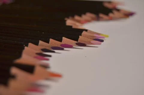 Colored pencils Stock Photos