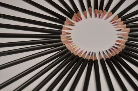 Colored pencils Stock Photos