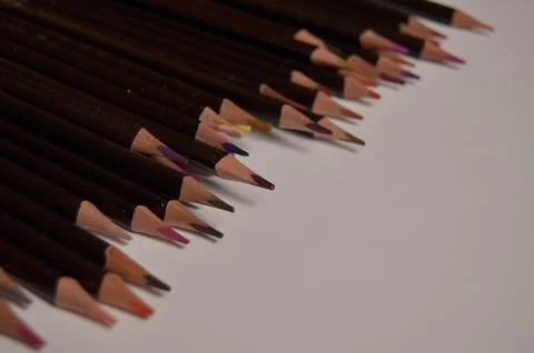 Colored pencils Stock Photos