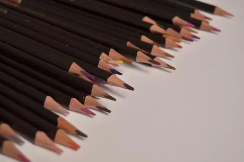 Colored pencils Stock Photos