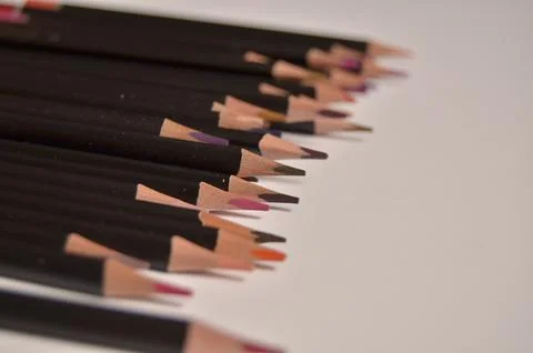 Colored pencils Stock Photos