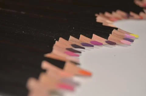 Colored pencils Stock Photos