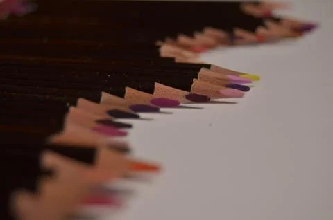 Colored pencils Stock Photos