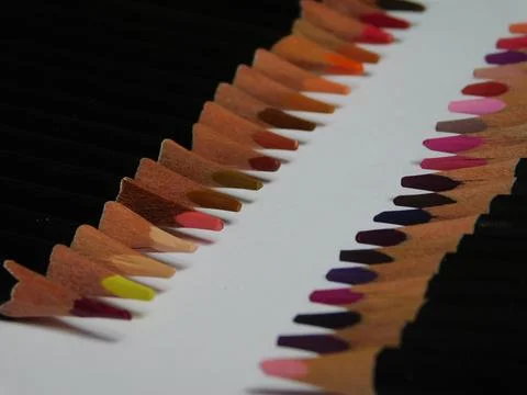 Colored pencils Stock Photos