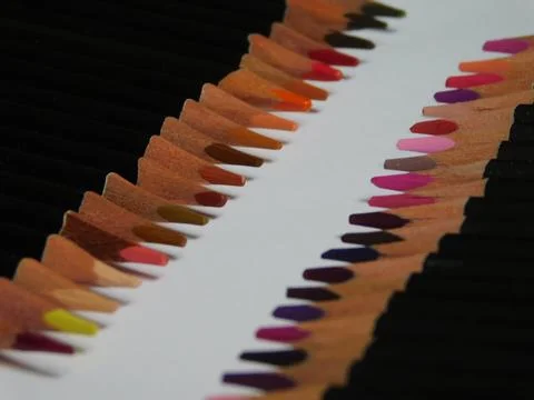 Colored pencils Stock Photos