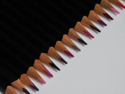 Colored pencils Stock Photos
