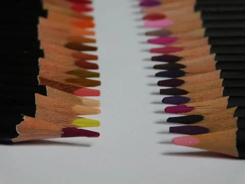 Colored pencils Stock Photos