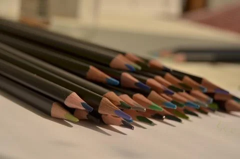 Colored pencils Foto stock