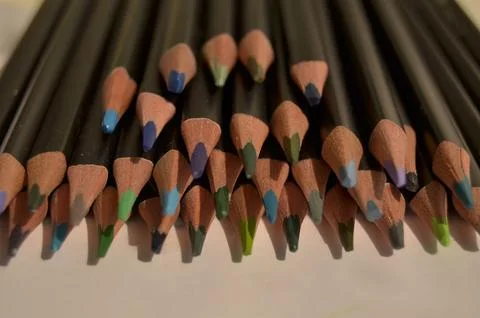 Colored pencils Stock Photos