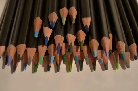 Colored pencils Stock Photos