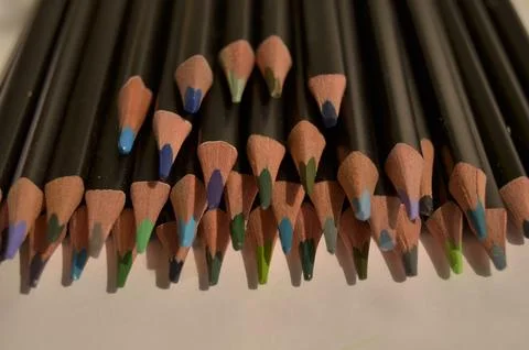 Colored pencils Stock Photos