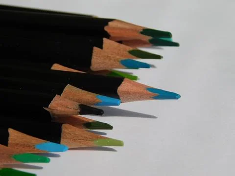 Colored pencils Stock Photos