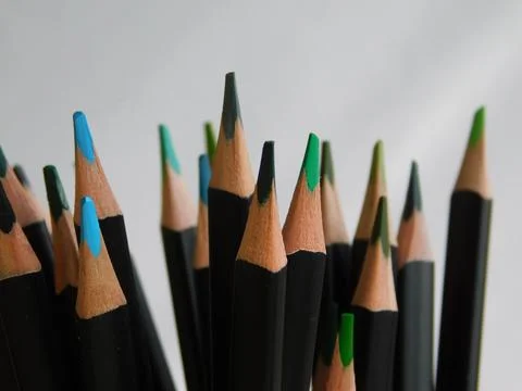 Colored pencils Stock Photos