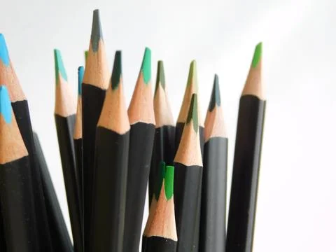 Colored pencils Stock Photos