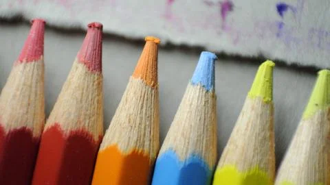 Colored pencils Stock Photos