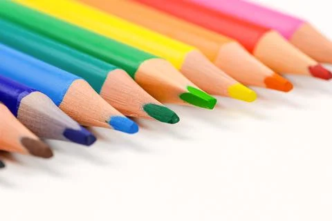 Colored pencils Stock Photos