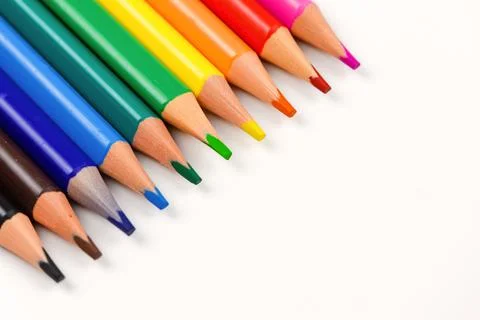 Colored pencils Stock Photos