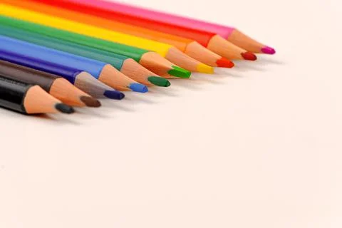 Colored pencils Stock Photos