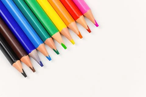 Colored pencils Stock Photos