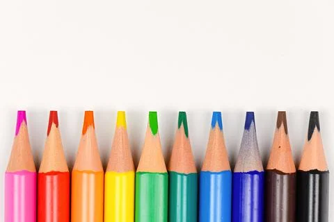 Colored pencils Stock Photos