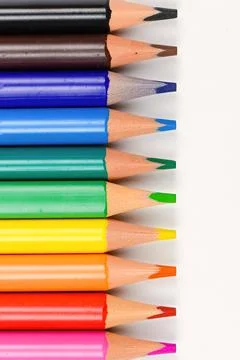 Colored pencils Stock Photos