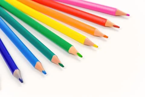 Colored pencils Stock Photos