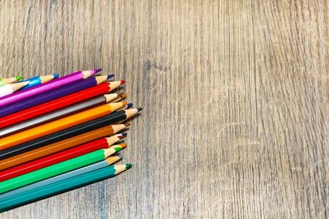 Colored pencils Stock Photos
