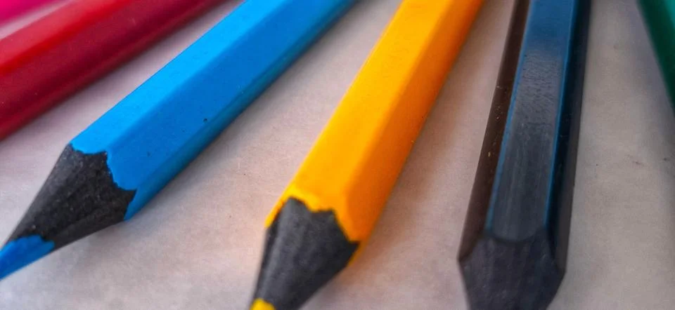 Colored pencils Stock Photos