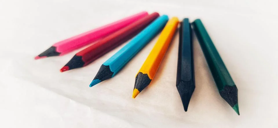 Colored pencils Stock Photos