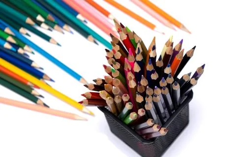 Colored pencils Stock Photos