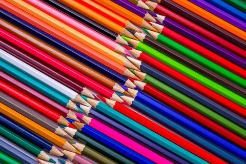 Colored pencils Stock Photos