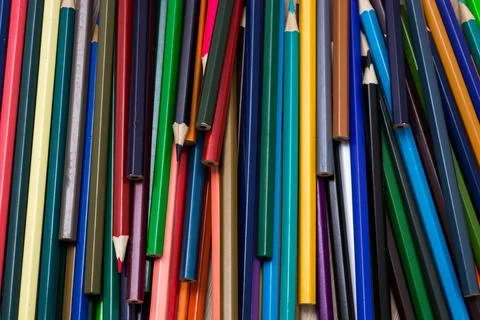 Colored pencils Stock Photos
