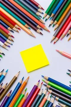 Colored pencils Stock Photos